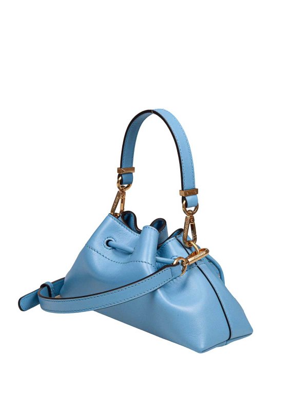 Mini Borsa Bon Bon In Pelle Colore Celeste