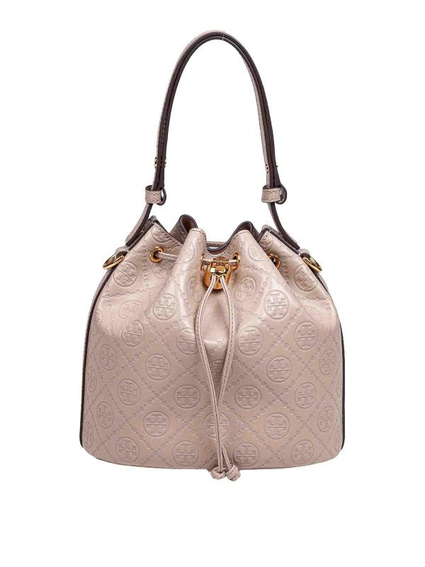 Borsa Secchiello In Pelle Monogram