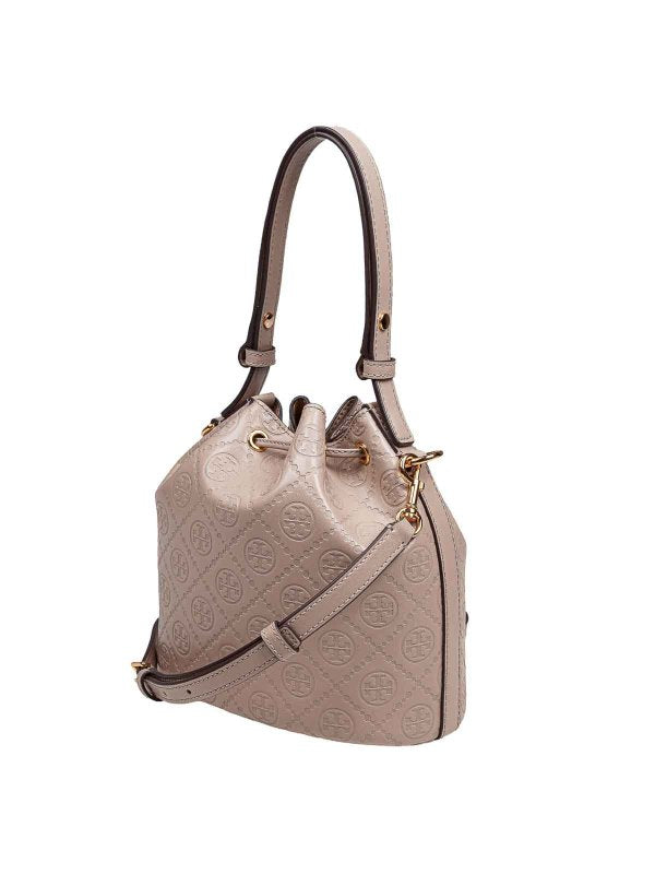 Borsa Secchiello In Pelle Monogram