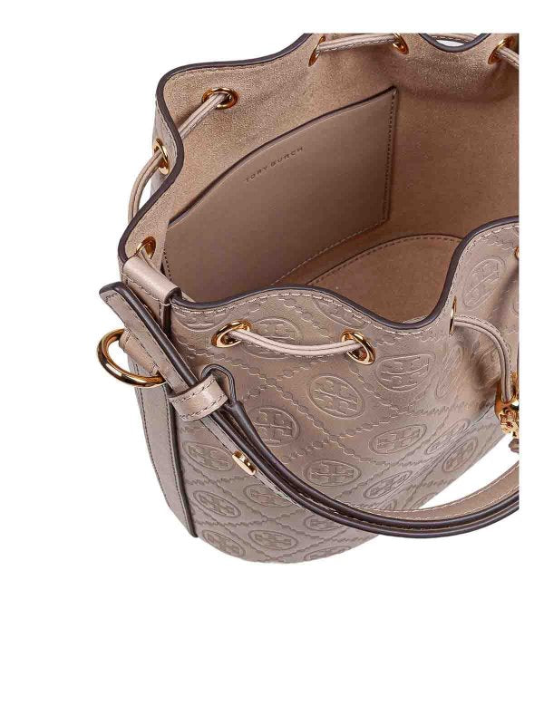 Borsa Secchiello In Pelle Monogram