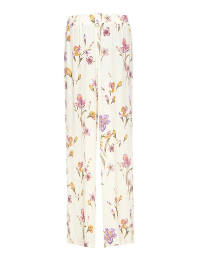 Pantaloni Con Stampa Floreale