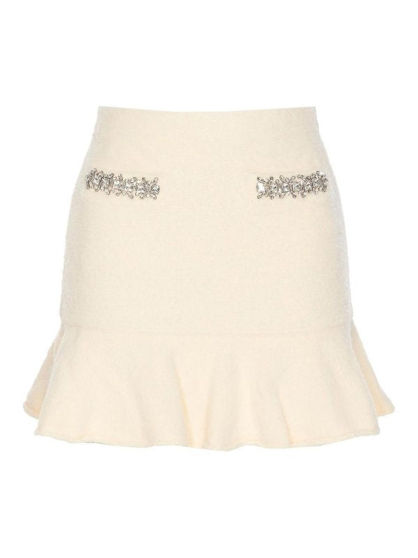 Minigonna In Morbida Maglia