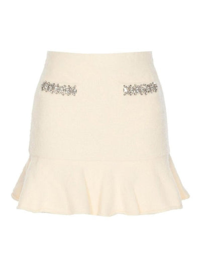 Minigonna In Morbida Maglia