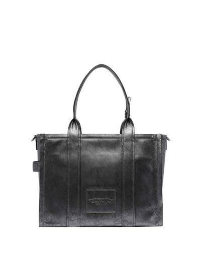 La Borsa Tote Grande Metallizzata Invecchiata