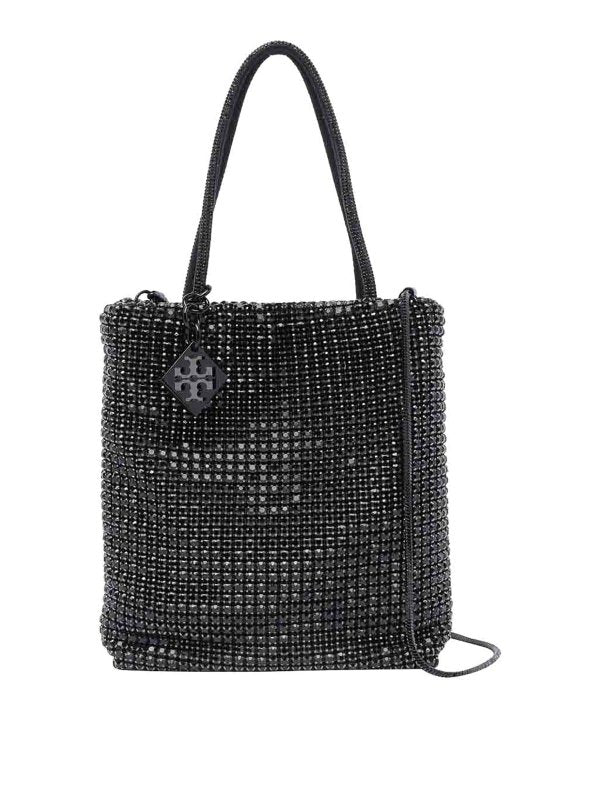Mini Borsa Tote In Cristallo