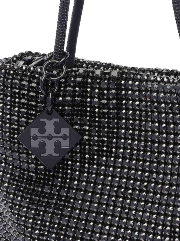Mini Borsa Tote In Cristallo