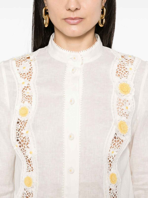 Camicia Di Lino Bianco