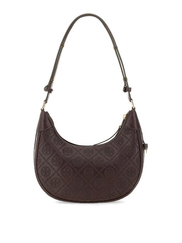 Borsa A Mezzaluna Con Monogramma T