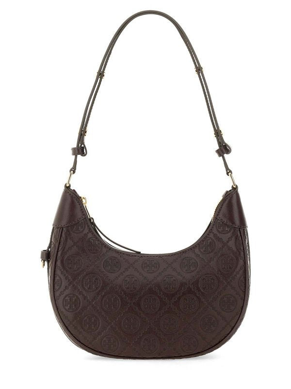 Borsa A Mezzaluna Con Monogramma T