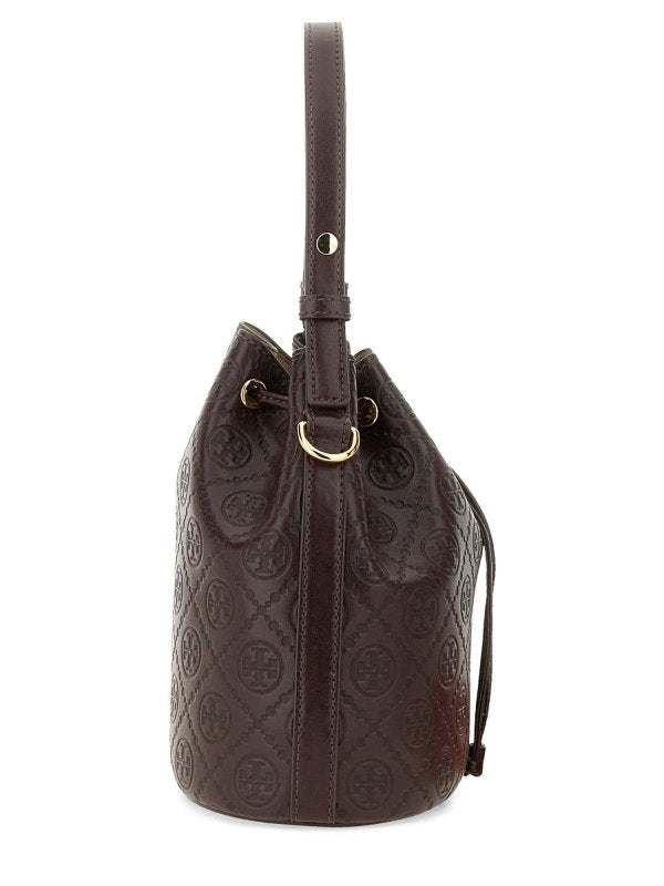Borsa A Secchiello Con Monogramma T