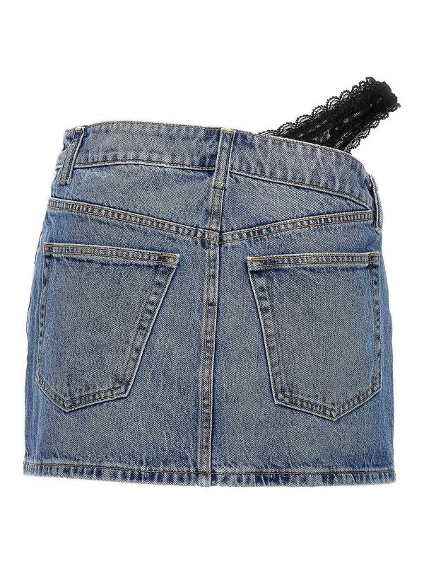 Dip Side Lace Undie Mini Skirt