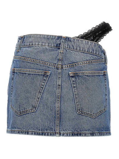 Dip Side Lace Undie Mini Skirt