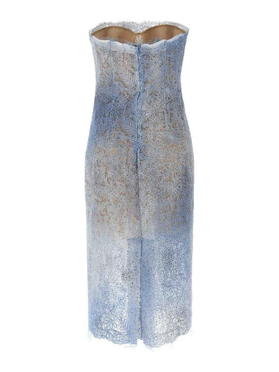 Abito Con Corsetto In Pizzo