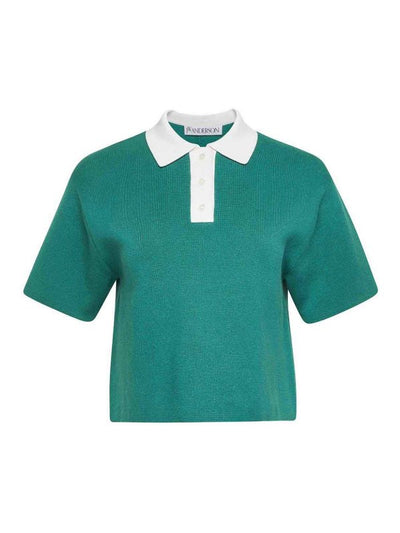 Polo Corta Lavorata A Maglia