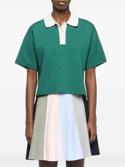 Polo Corta Lavorata A Maglia