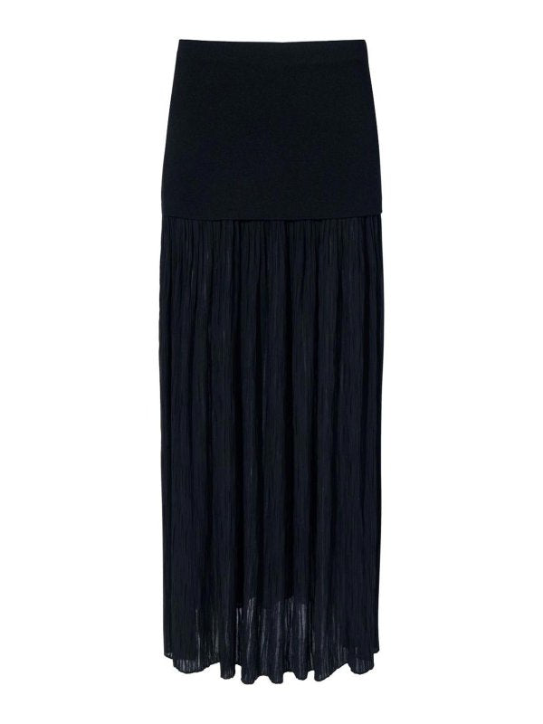 Gonna Paige In Crepe Di Chiffon Plissettata