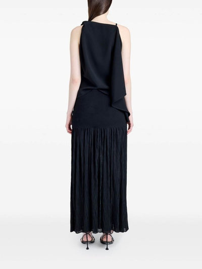 Gonna Paige In Crepe Di Chiffon Plissettata