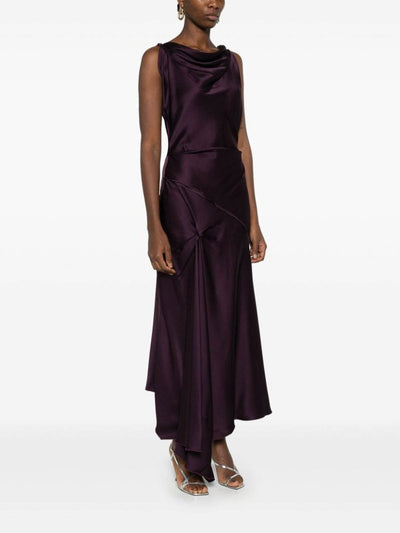 Vestito  Midi Drappeggiato Asimmetrico