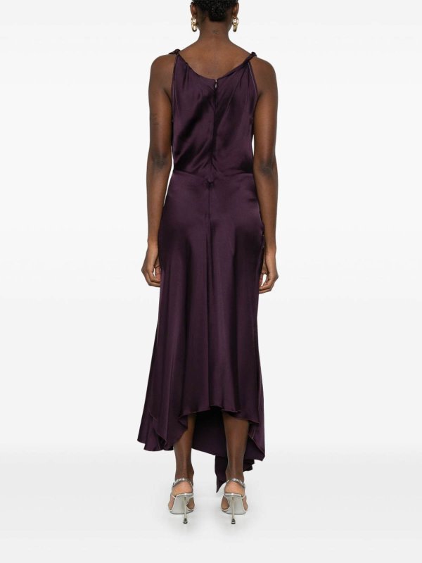 Vestito  Midi Drappeggiato Asimmetrico
