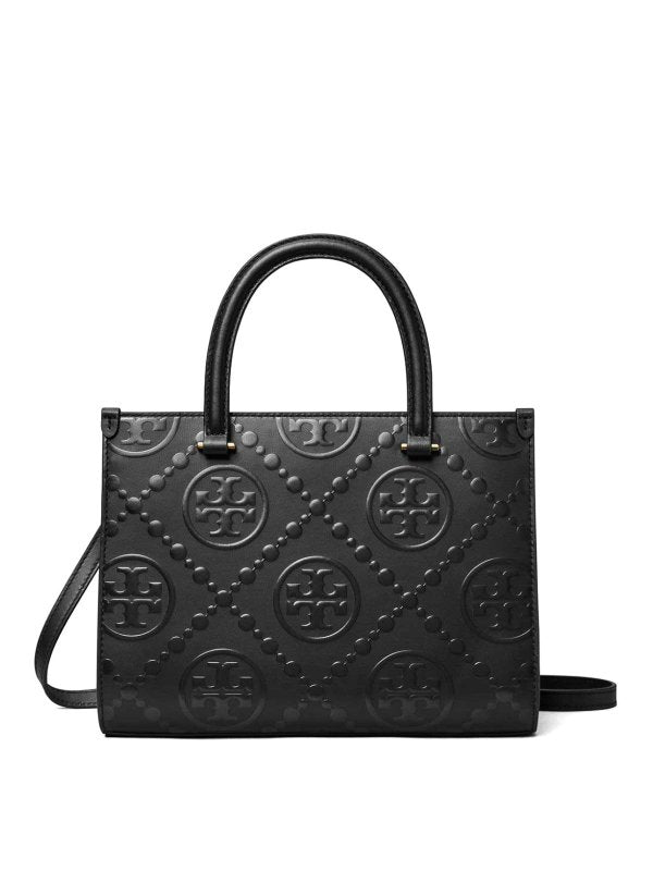Borsa Tote Con Monogramma T In Rilievo