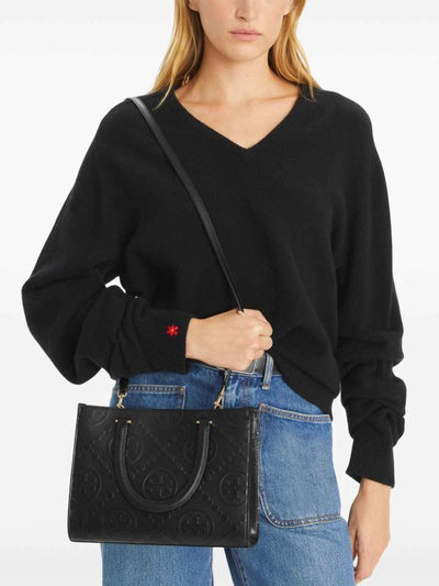 Borsa Tote Con Monogramma T In Rilievo