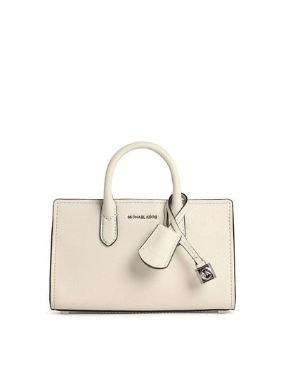 Borsa In Pelle Bianca Scarlatta