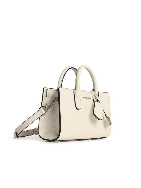 Borsa In Pelle Bianca Scarlatta