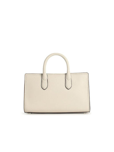 Borsa In Pelle Bianca Scarlatta