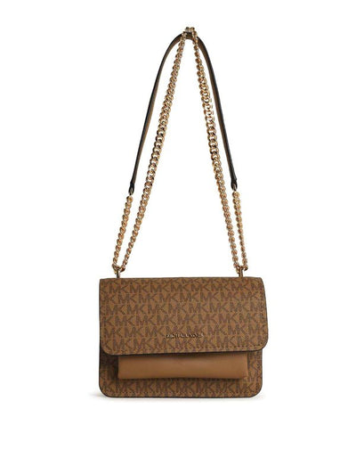 Borsa A Tracolla Claire In Pelle Beige