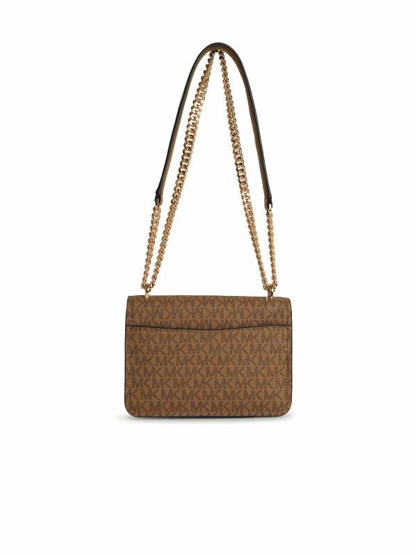 Borsa A Tracolla Claire In Pelle Beige
