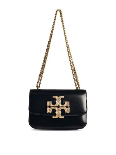 Borsa A Tracolla Eleanor In Pelle Nera