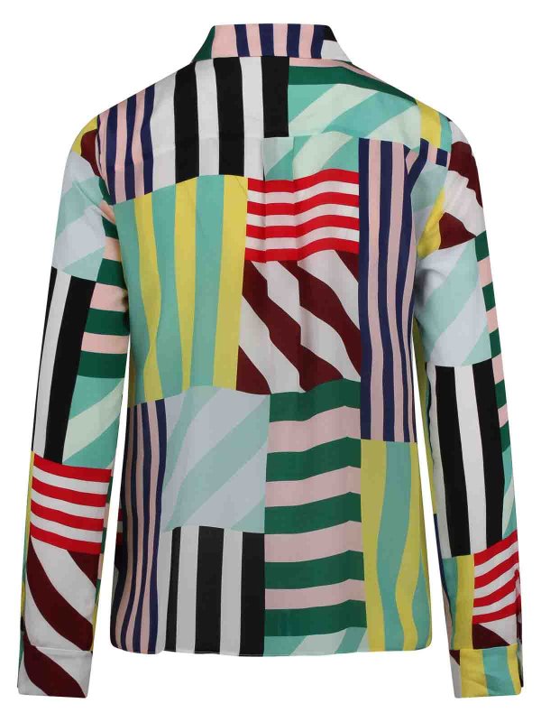 Top Con Abbottonatura Willa Sorbet Stripe