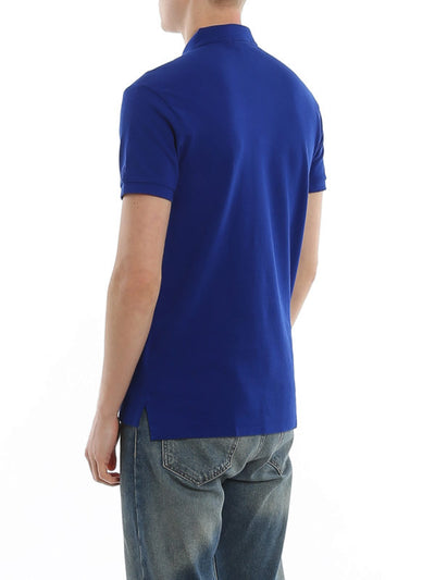 Polo In Cotone Slim Blu