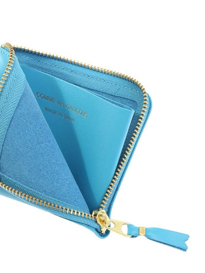 Porta Monete Azzurro Con Zip