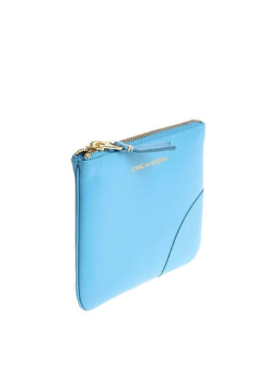 Bustina Azzurra In Pelle