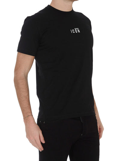 T-shirt In Cotone Stampa Icon