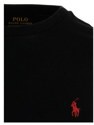 T-shirt Grigia Con Logo Rosso