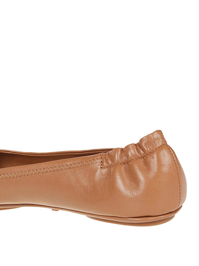 Ballerine Minnie In Pelle Color Cuoio