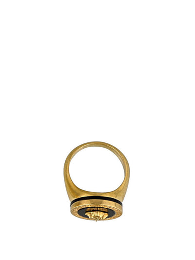 Anello Con Greca E Testa Di Medusa In Ottone