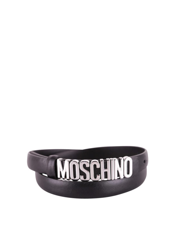 Cintura Con Maxi Logo In Metallo