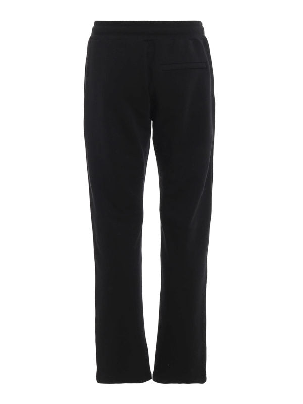 Joggers In Cotone Con Stampa Logo Dorata