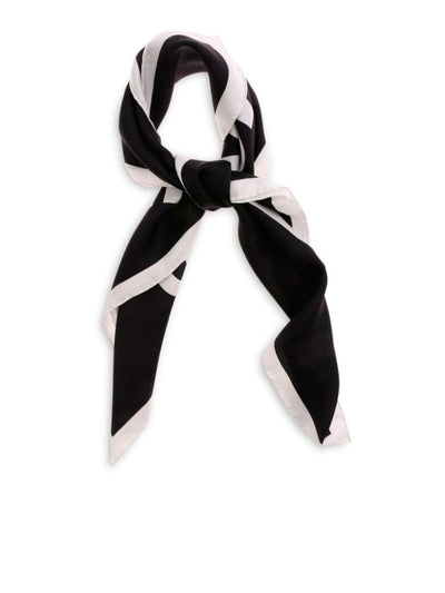 Foulard Nero Con Stampa Teddy Bear