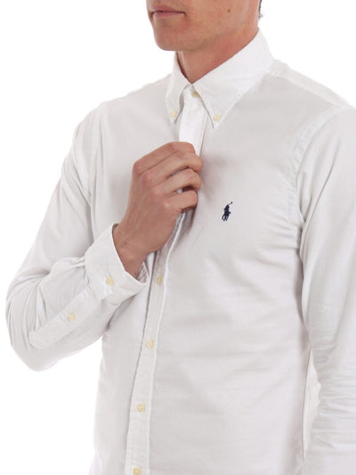 Camicia Oxford B/d In Cotone Bianco