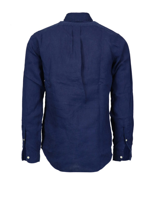 Camicia In Lino Navy