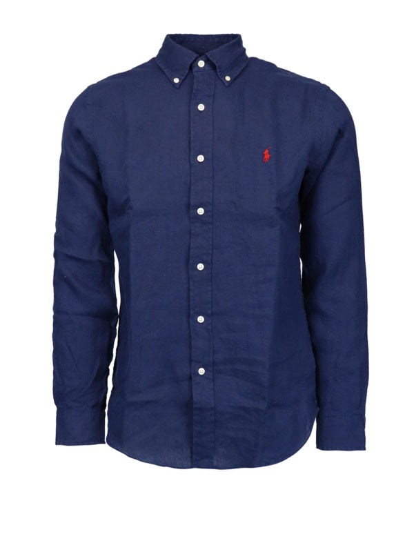 Camicia In Lino Navy