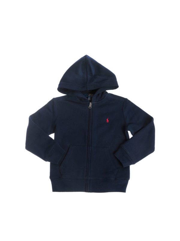 Felpa Navy Con Cappuccio