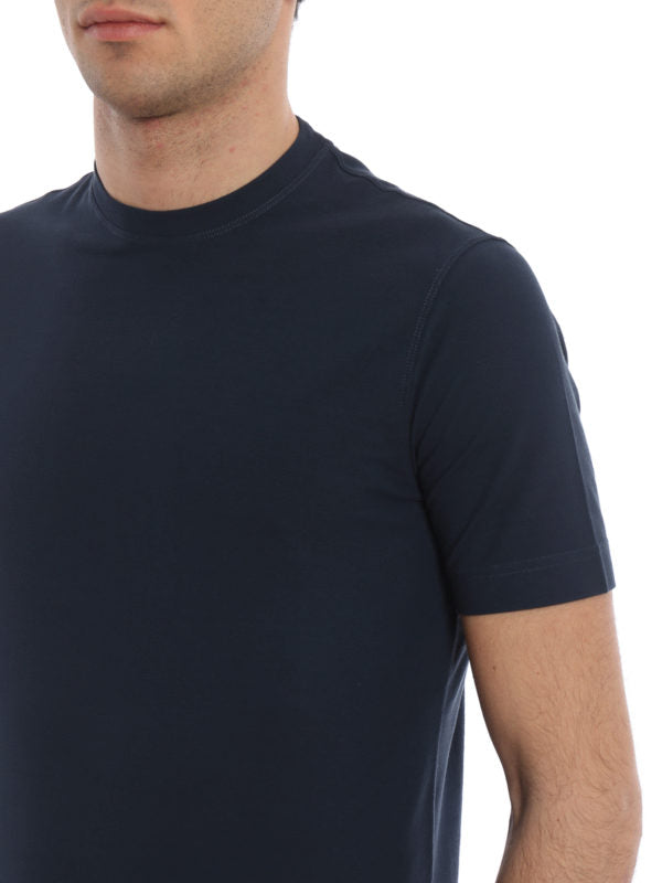 T-shirt Girocollo Blu