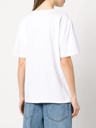 Essential Jersey Short Sleeve Tee With Puff Logo And Bound Neck