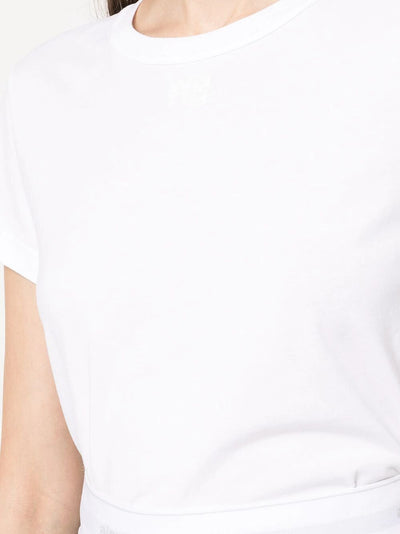 Essential Jersey Shrunk Tee With Puff Logo And Bound Neck