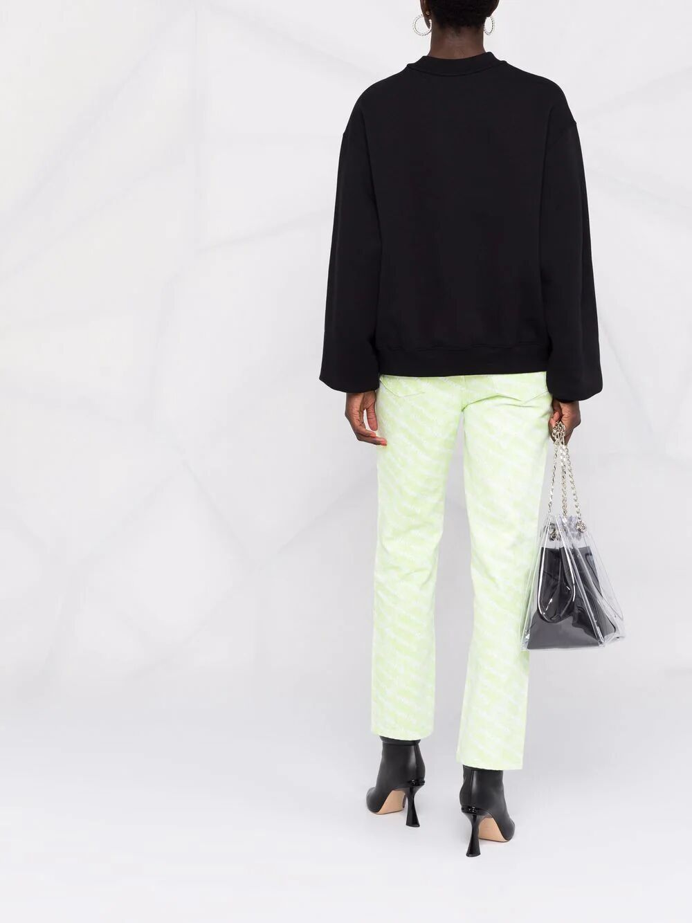 Essential Terry Crew Sweatshirt With Puff Paint Logo